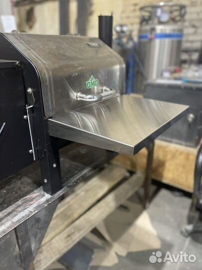 Столик из нержавейки для печи гриль GMG trek