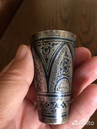 Рюмки, стаканы, стопка Кубачи серебро