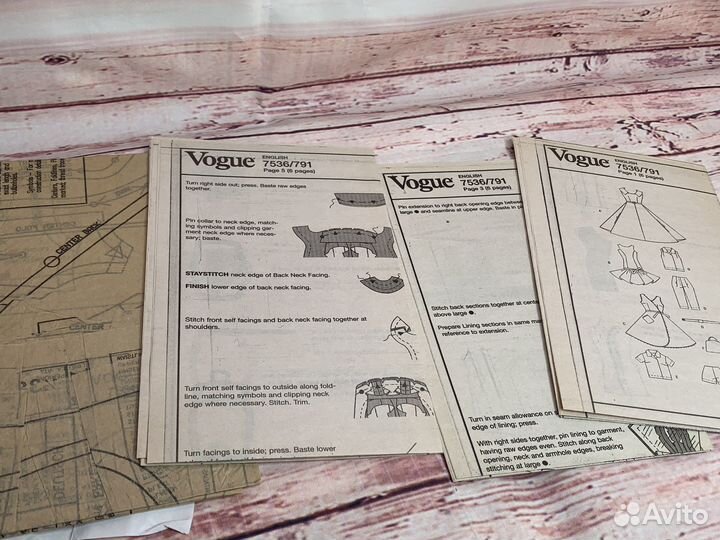 Barbie vogue вукройки винтаж для барби