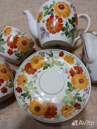 Чайная пара Песочное СССР 1954 г