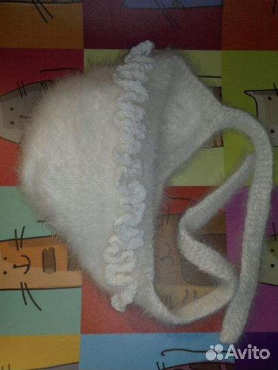 Шапка детская пуховая зимняя для девочки