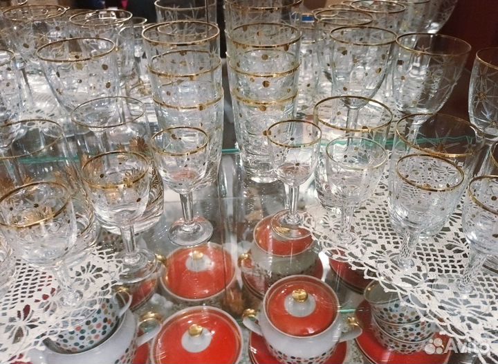 Бокалы фужеры рюмки