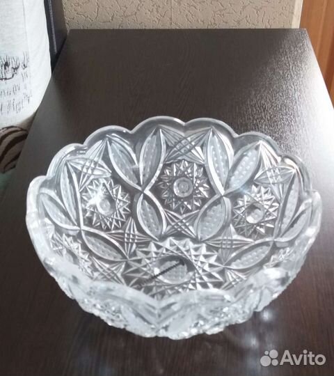 Ваза хрустальная СССР и банки для сыпучих