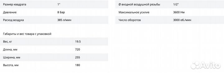 NP18300 Пневмогайковерт ударный 1