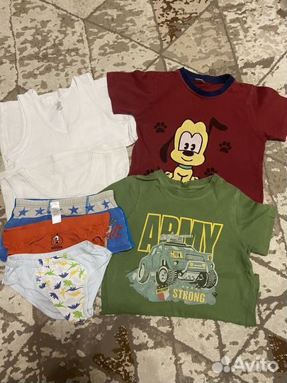 Вещи пакетом на мальчика 116 122
