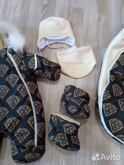 Зимний комплект для новорожденного