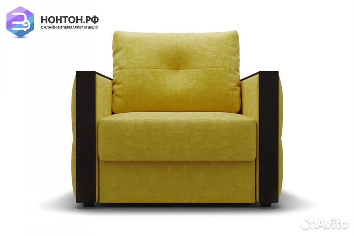 Кресло еврокнижка Инсайд горчичное
