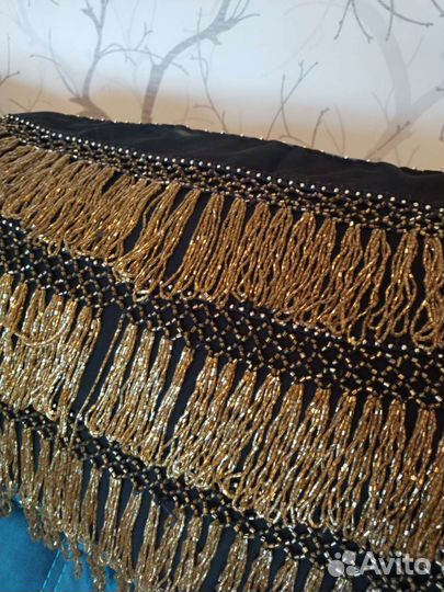 Пояс платок бисерный для танца живота