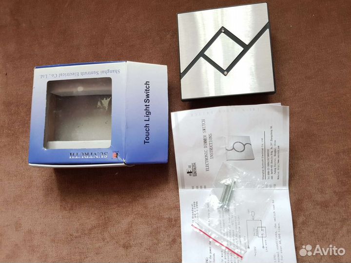 Сенсорный 2 зонный выключатель