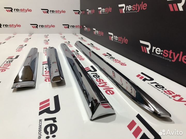 Молдинги Toyota Land Cruiser Prado 150 с18г Хром