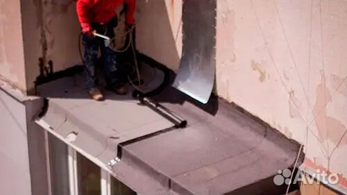 Ремонт крыши балкона
