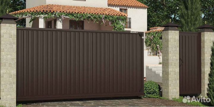 Откатные ворота под ключ