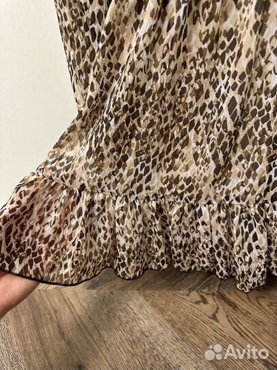Платье леопардовое zara