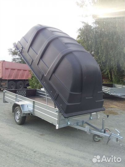 Прицеп лав 3.5*1.5 метра R-14 с крышкой jaxal