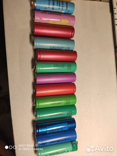 Аккумуляторы бу 18650