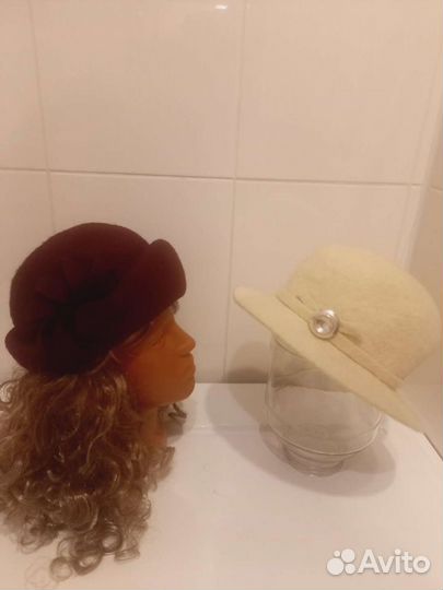 Шляпки фетровые, Винтаж, раз.56