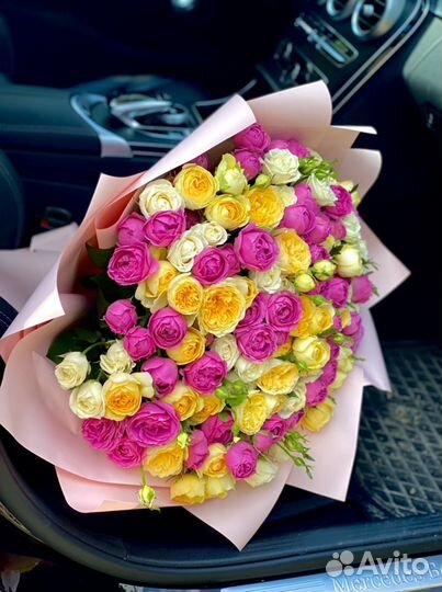 Кустовые пионовидные розы