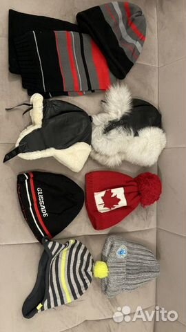 Шапка детская кожаная утепленная с отделкой мехом