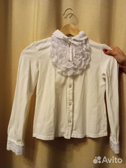 Школьная блузка для девочки, рост 140