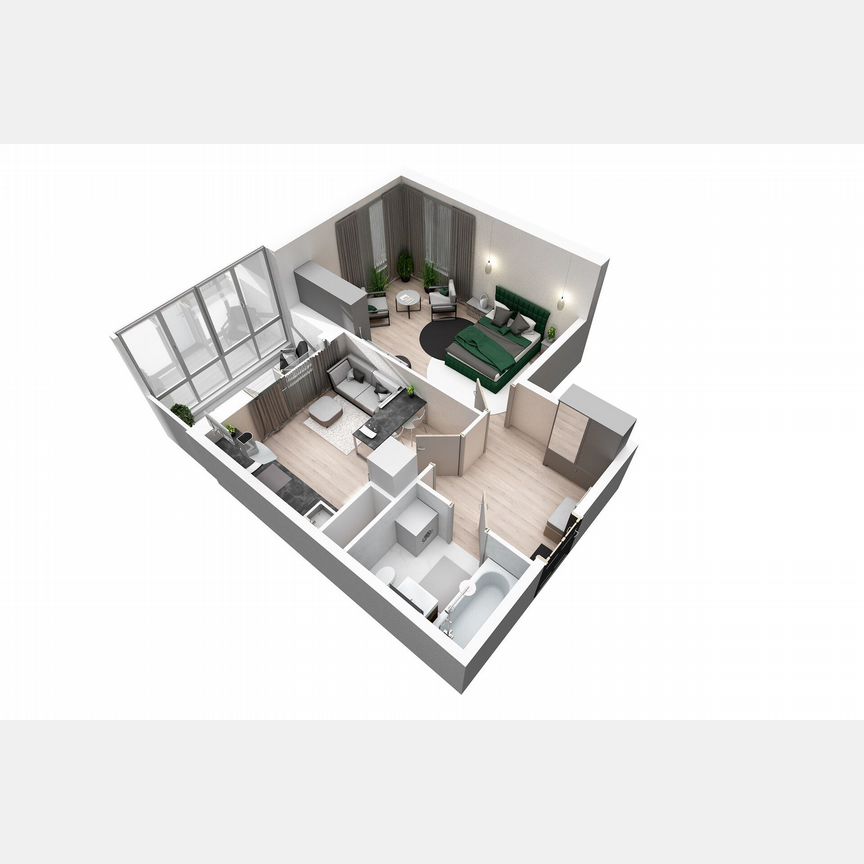 1-к. квартира, 44,5 м², 4/8 эт.