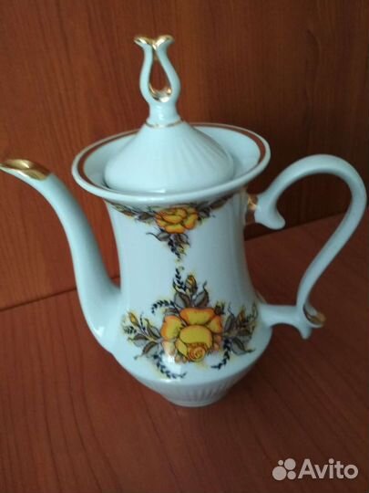 Фарфоровый кофейник (заварочный чайник) СССР