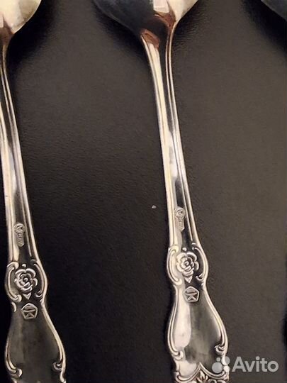 Набор чайных ложек мельхиор СССР