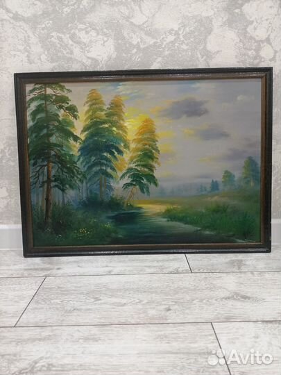 Картина маслом на холсте пейзаж