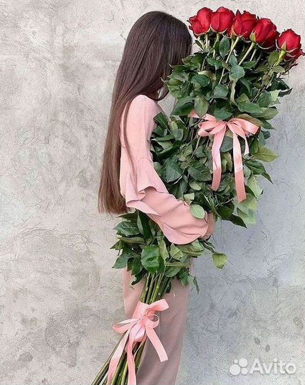 Метровые розы с доставкой