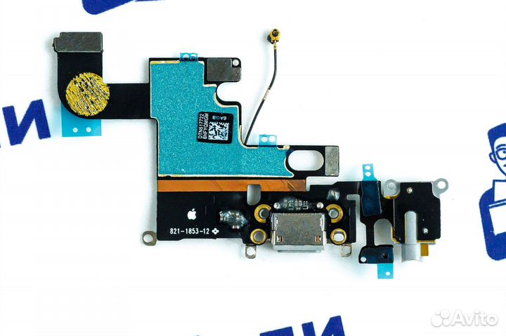 Шлейф зарядки для iPhone 6 Чёрный Оригинал