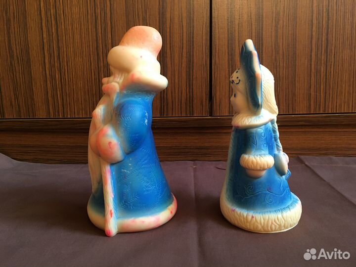 Резиновые Дед Мороз и снегурочка СССР