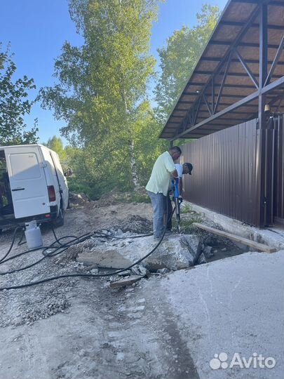 Аренда компрессора с отбойными молотками