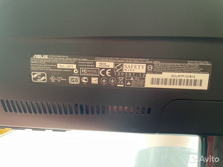 Монитор asus 20 дюймов