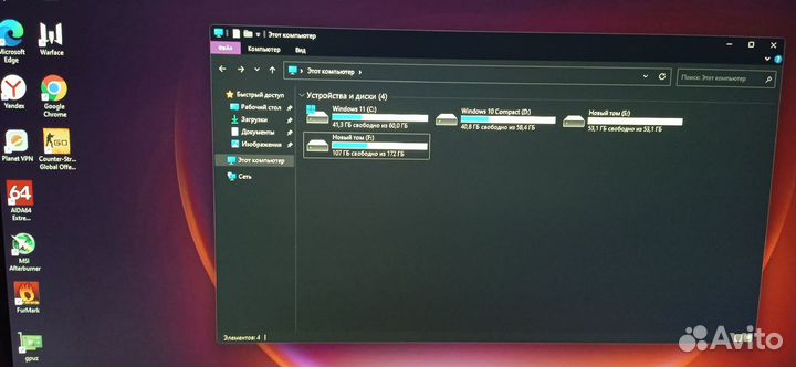 Игровой пк Intel i5-10400f, Gtx 1660, 16гб DDR4