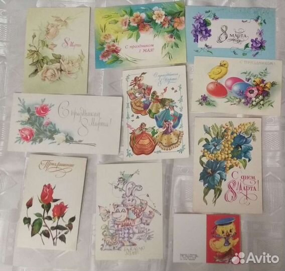 Открытки и конверты не подписанные