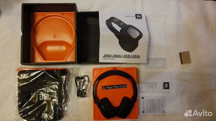 Наушники с гарнитурой jвl,jvc,pioneer черн/бел,нов