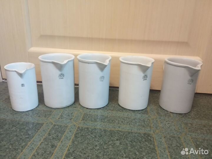 Стаканы фарфоровые, 250 мл, 500 мл