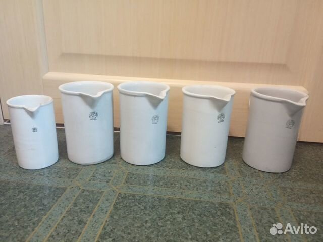 Стаканы фарфоровые, 250 мл, 500 мл