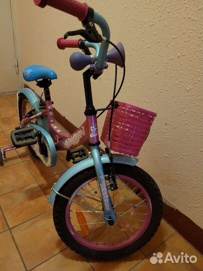 Детский велосипед R16 с дополнительными колёсами