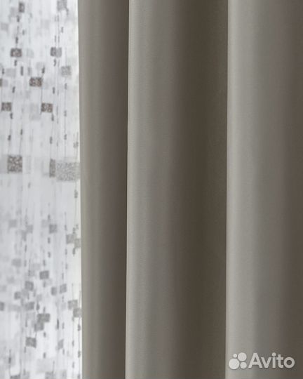 Шторы Адора сливочный новые на окна пошив