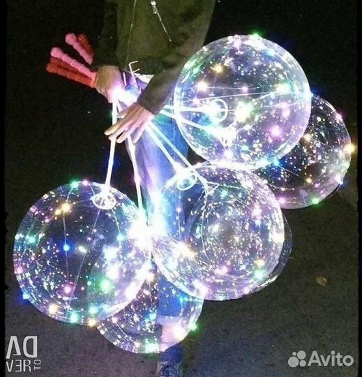 Светящиеся шары Bobo надутые