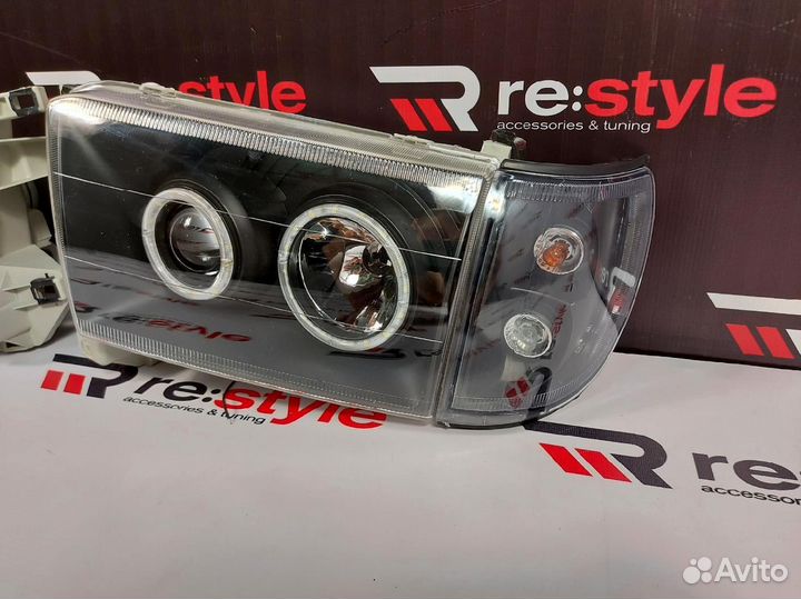 Фары Toyota Hilux Surf 185 LED Дымчатые S2286