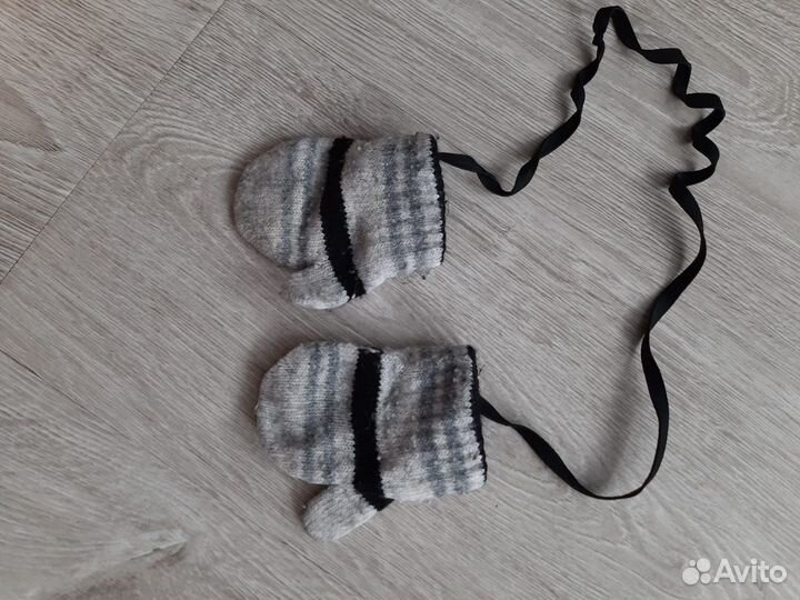 Варежки для мальчика осенние до 3 лет