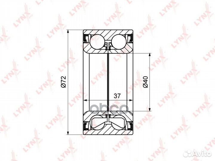 Комплект подшипника ступицы колеса перед WB