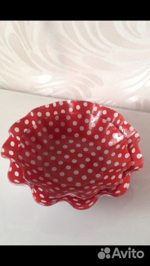 Новый набор салатников из 2-х предметов (Стекло)