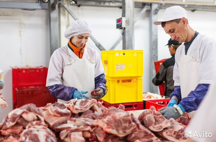 Разнорабочий на мясное производство(Вахта)