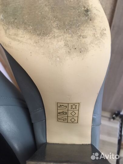 Ботильоны кожаные