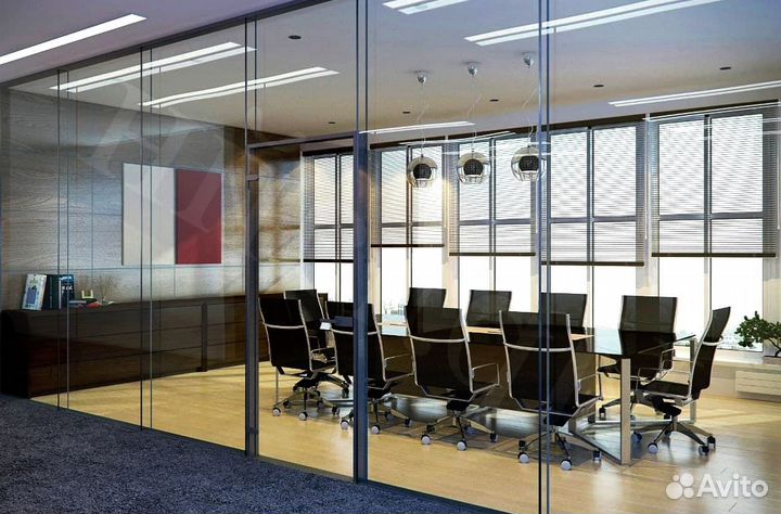 Офисные перегородки стеклянные
