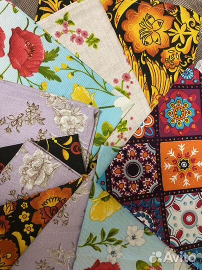 Набор 10 шт кухонные полотенца рогожка