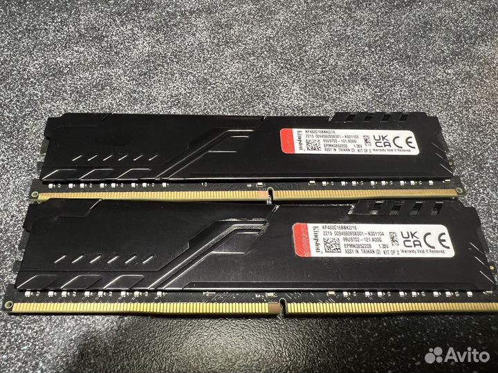 Оперативная память dimm DDR4 8192MB*2