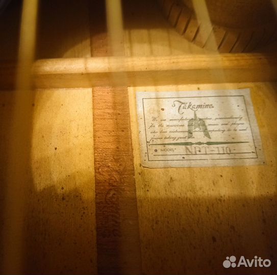 Гитара Takamine npt-110 japan 1992